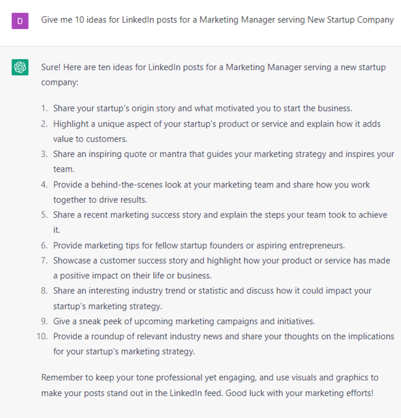 Generating Ideas for LinkedIn Posts – Handmade With Love